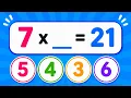 Multiplication Table Quiz Missing Number Multiplication Quiz for Kids Quiz Time