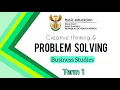 Gr12 Business Studies 2025 Term 1 PROBLEM SOLVING