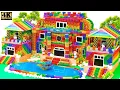 Download Lagu How I Built a Giant Villa for My Hamster Using Only Magnetic Balls – With Garden and Fountain Setup!
