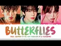 JVKE (feat. TAEHYUN of TXT, CHAEWON of LE SSERAFIM) - "butterflies" | Color Coded Lyrics (Pt-Br)✩