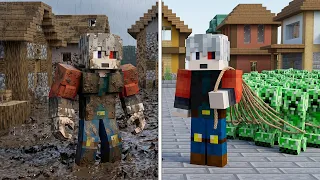 Zengin vs Fakir Güçlü (Minecraft)