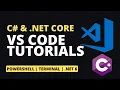 C NET Core with VS Code Tutorials Powershell Terminal