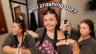 IMPULSIVELY DYING MY HAIR AT HOME oh and I shaved my face