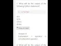 MCQ s strings Python part1