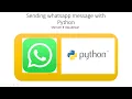 How to send WhatsApp message with python