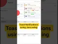 Download Lagu Toast Alerts using java swing #toast #java #swing #uidesign