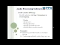 MULTIMEDIA PROCESSING SOFTWARE