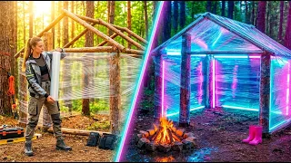 🏡🤯 لن تصدق كيف تحوّل الغلاف البلاستيكي إلى منزل مذهل!