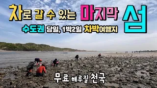 옹진 영흥도 십리포해변 수도권에서 당일 또는 1박2일 차박여행지, 내차 타고 갈 수있는 서해안 마지막 섬 국내여행. 무료 해루질, 기암절벽 잔도산책, 영흥도 십리포해변 썸네일