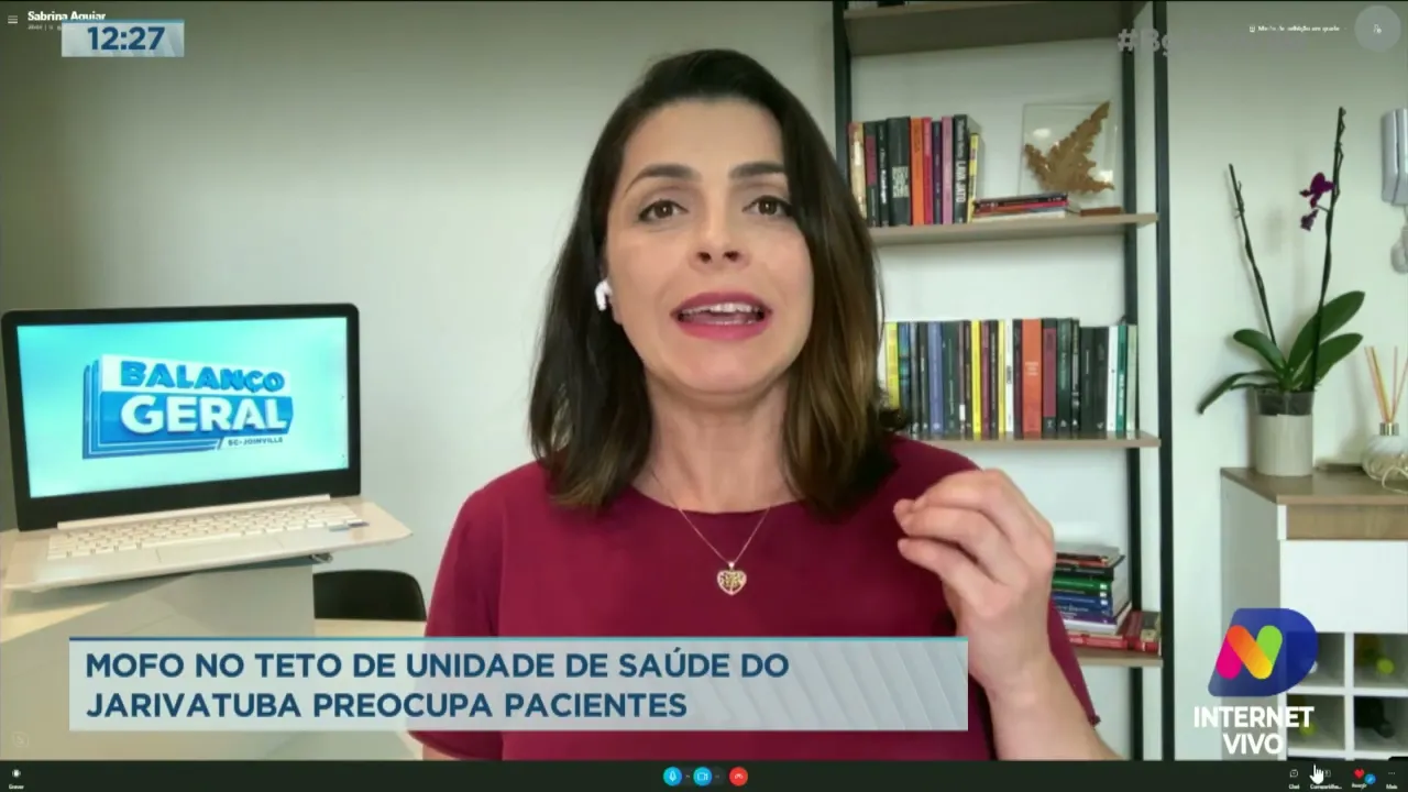 Mofo no teto de unidade de saúde do Jarivatuba preocupa pacientes