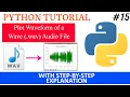 Python Program - Plot A Wave File Matplotlib NumPy Tutorial