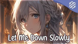 Nightcore Let Me Down Slowly Female Version Lyrics Timebelle 