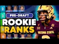 2026 Dynasty Rookie Rankings Tiers Pre NFL Draft
