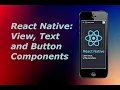 React Native View Text and Button Components