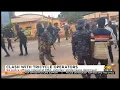 Tricycle Operators Clash 6 police officers injured at KMA vehicles windscreens destroyed 7-8-23