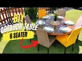 DIY Round Outdoor Patio Table - 6 Seater