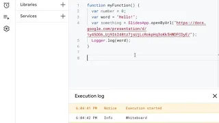 Variables in Apps Script