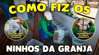 COMO FAZER NINHOS PARA GALINHAS DE FORMA ECONÔMICA!