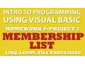VB net Programming Challenge 9-pp1 Membership List File processing loops LINQ