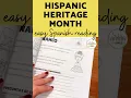 Hispanic Heritage Month Coloring Pages Easy Spanish Reading Workbook