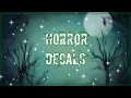 Horror Decals WARNING Welcome to bloxburg CloudyyRainbow