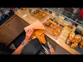POV - Barista multitasking on a busy Saturday