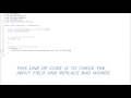 Bad word filter quick setup Part 1