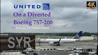 On a Diverted 757 from Syracuse to Newark - 4K