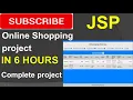 Online Shopping project in jsp Eclipse IDE Tomcat MySQL Database Complete Project step by step