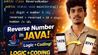 Reverse Number in Java Easy Logic Code in Tamil