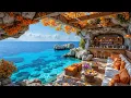Download Lagu Happy Morning Jazz at a Autumn Seaseside Cafe ~ Cheerful Bossa Nova Music \u0026 Wave Sounds for Relaxing