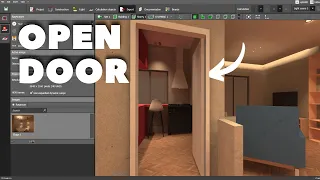 DIALux evo : How to Make an OPEN DOOR (Fancy trick👌)