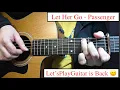 Let Her Go - Passenger | Fingerstyle Guitar Lesson (Tutorial) How to play Fingerstyle