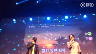 190505 EUNHYUK sings 'Sweet Dream 나비잠' with HEECHUL @ HEETalk concert (Day 2)