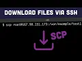Copy files from a server to your computer using command line SSH SCP