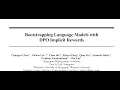 QA Bootstrapping Language Models with DPO Implicit Rewards