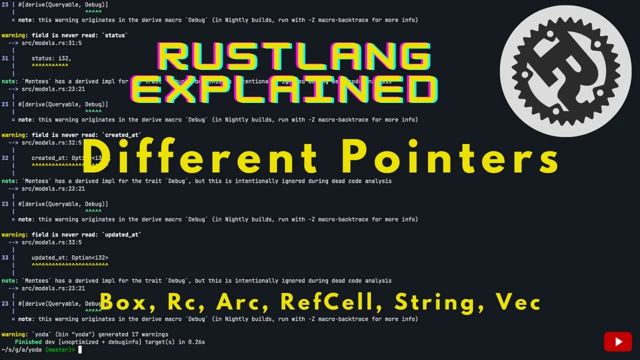 🦀 Rust - Different Pointers ( Box, Rc, Arc ... )