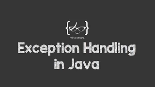 Exception Handling in Java