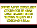 Error after installing QtCreator in Arch Linux cannot open shared object file libicui18n so 53
