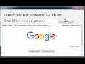 How to use webbrowser in C vb net open url in webbrowser open website in C