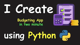 I CREATE BUDGETING APP IN 2 MIN USING PYTHON LEARN PYTHON BY BUILDING SIMPLE PROJECTS