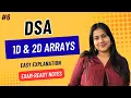 Part 6 1D 2D Array One Dimensional and Two Dimensional Array DSA for Beginners