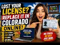 How to replace a lost driver s license in Colorado online
