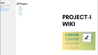 CS50W Project-1 Wiki