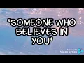 SOMEONE WHO BELIEVES IN YOU- AIR SUPPLY (LYRICS)