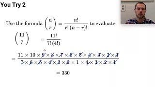 Binomial Coefficient Formula