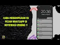 Download Lagu Cara Mengaktifkan Pratinjau Notifikasi Whatsapp di Iphone
