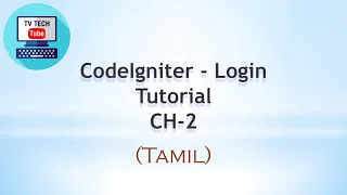CodeIgniter Login Tutorial - PART