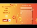 Build a calculator app using react js React js projects Glassmorphism UI Math js
