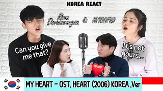 Download 💙Korean Reaction💙MY HEART - OST. HEART [Korea.ver] (NADAFID Feat. REZA DARMAWANGSA)| Indonesia MP3